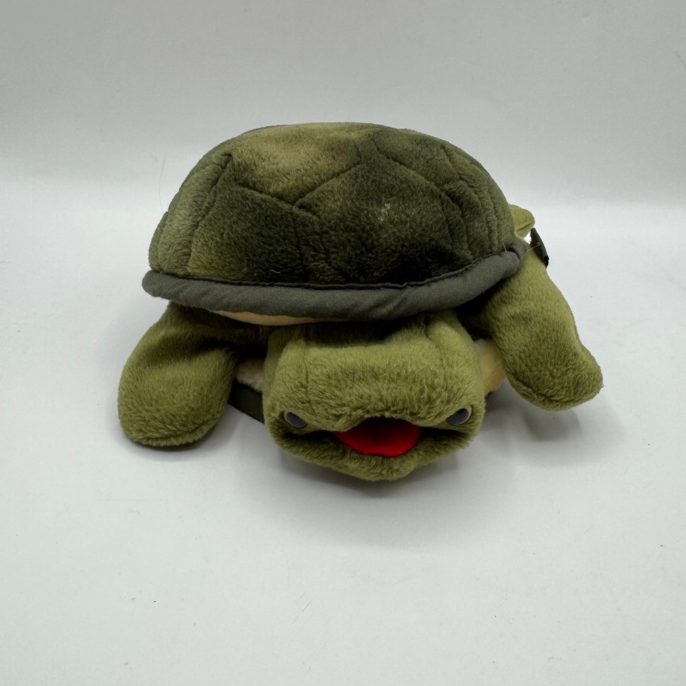Folkmanis Baby Turtle Hand Puppet Kids Small Green Plush Toy 2521